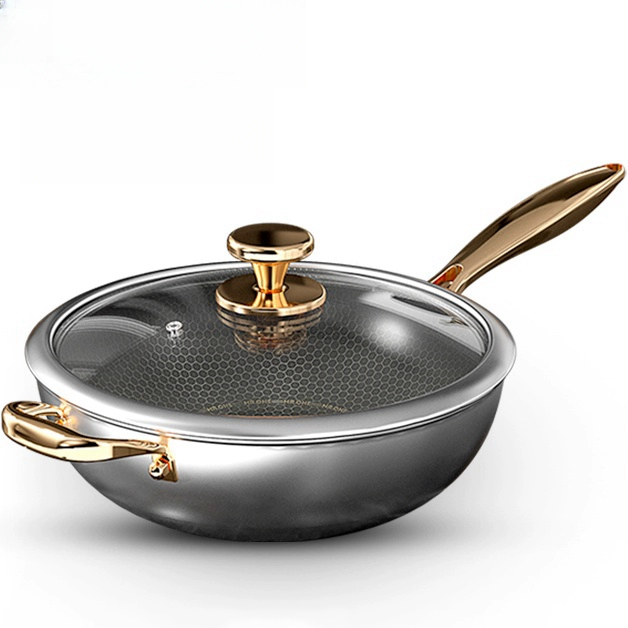 Stainless Steel Non-Stick Wok