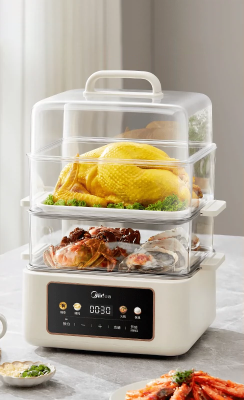 Electric Glass 4 Level Multifunctional Steamer